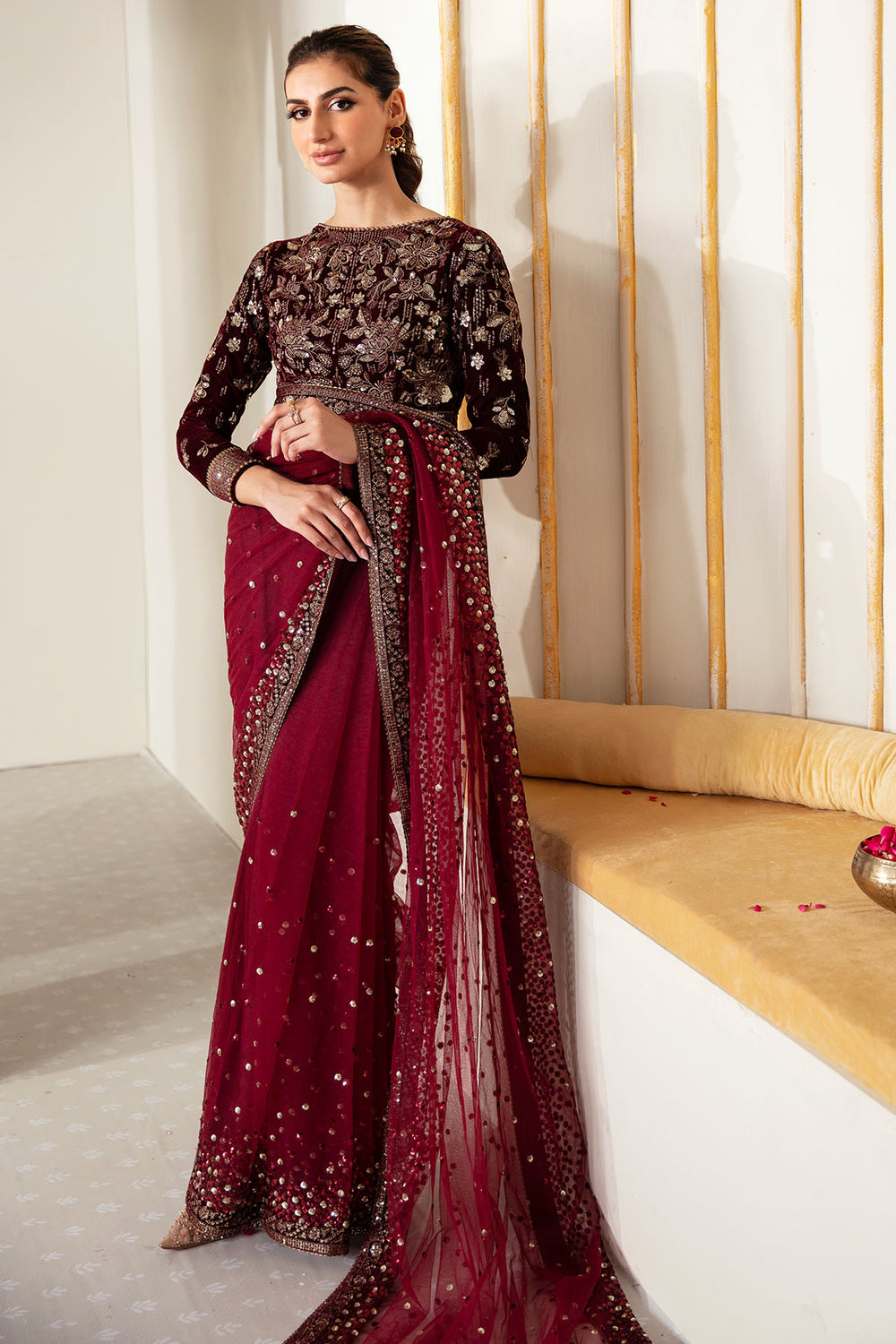 Jazmin | Velvet Edit 24 | Velvet Formal VF-2016 by Jazmin - Designer Dress - Type: Formal - Available at Libayah - 100% Original