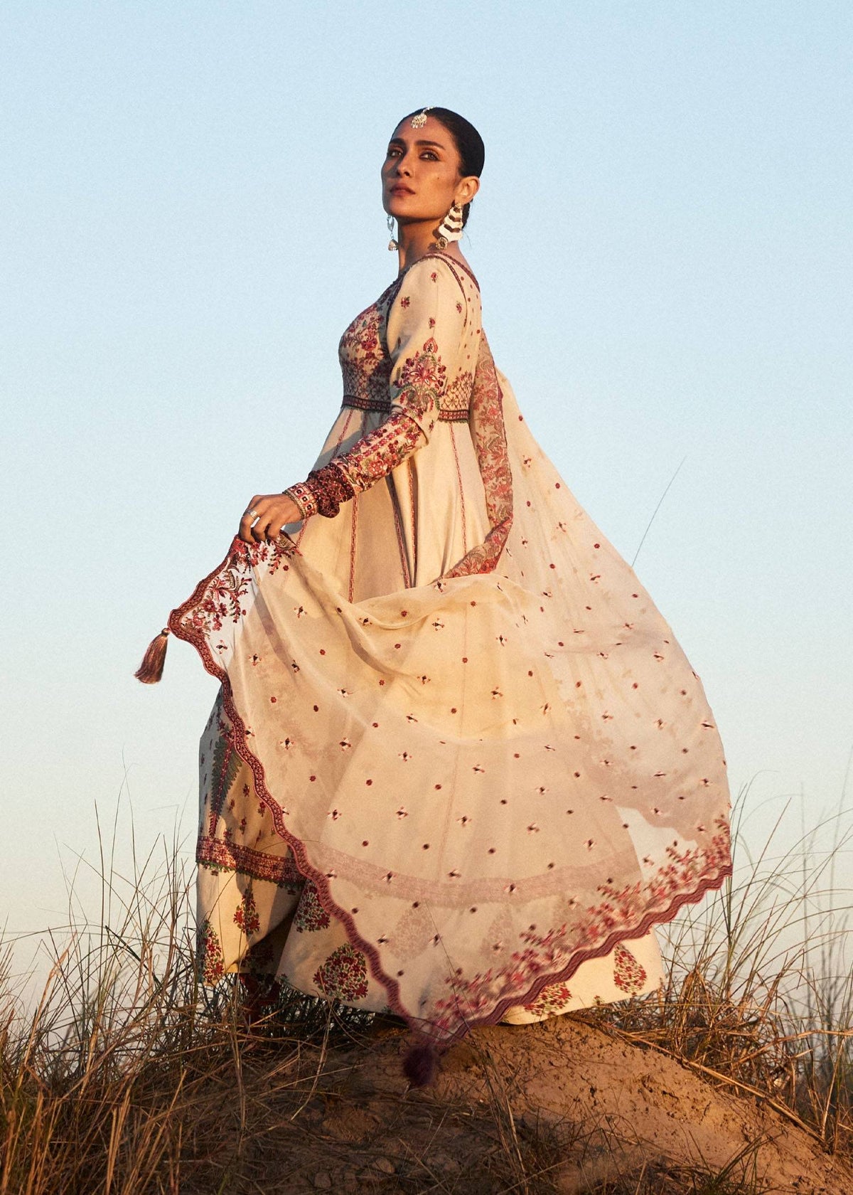 Hussain Rehar | Surkh Eid Pret'25 | Naqsh by Hussain Rehar - Designer Dress  - Type : ladies Clothes - Available at Libayah - 100% Original 