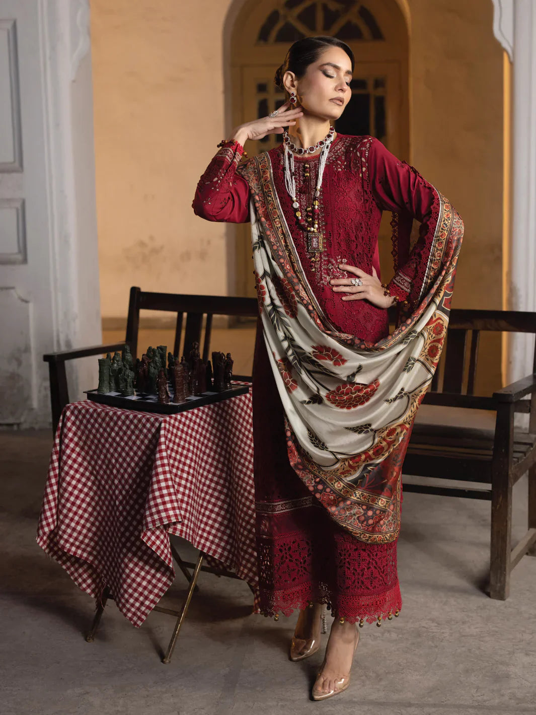 Faiza Faisal | Maya Luxury Lawn | Elif by Faiza Faisal - Designer Dress - Type: Ladies Clothes - Available at Libayah - 100% Original
