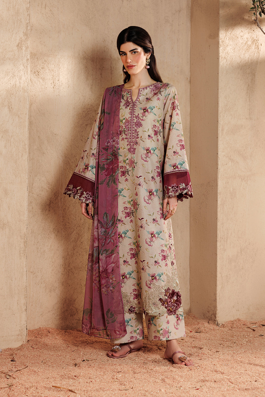 Iznik | Printed Lawn 26 | UE-674 Printed Lawn by Iznik - Designer Dress  - Type : Ladies Clothes - Available at Libayah - 100% Original 