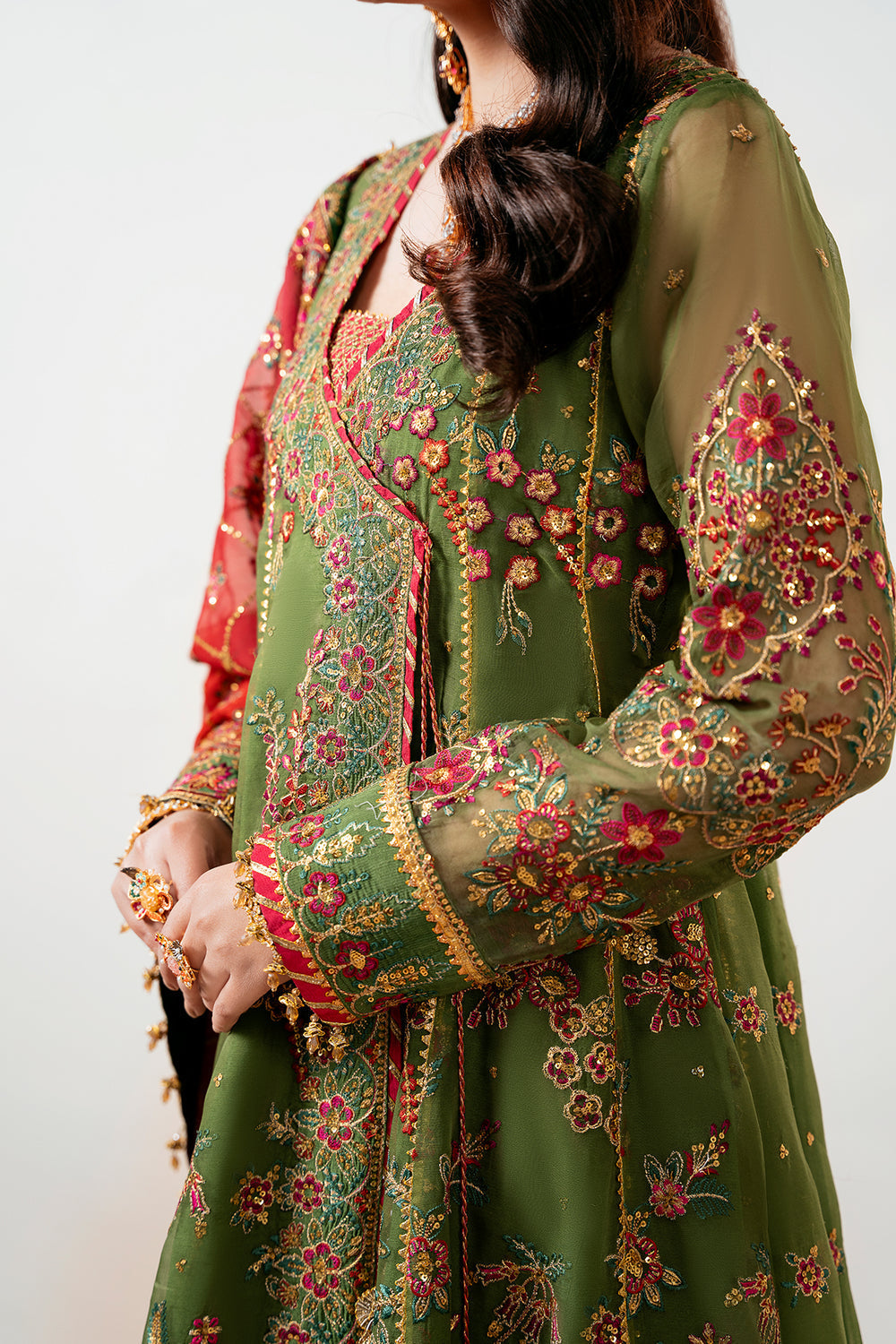 Baroque | Formals Collection | EMBROIDERED CHIFFON UF-4037 by Baroque - Designer Dress  - Type : Ladies Clothes - Available at Libayah - 100% Original 