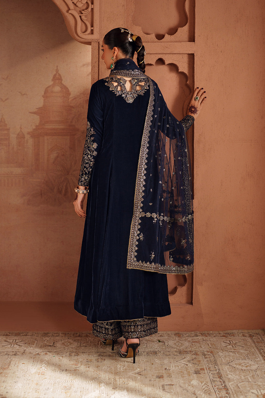 Iznik | Velvet 25 | IV-66 Embroidered Velvet by Iznik - Designer Dress - Type : Ladies Clothes - Available at Libayah - 100% Original 