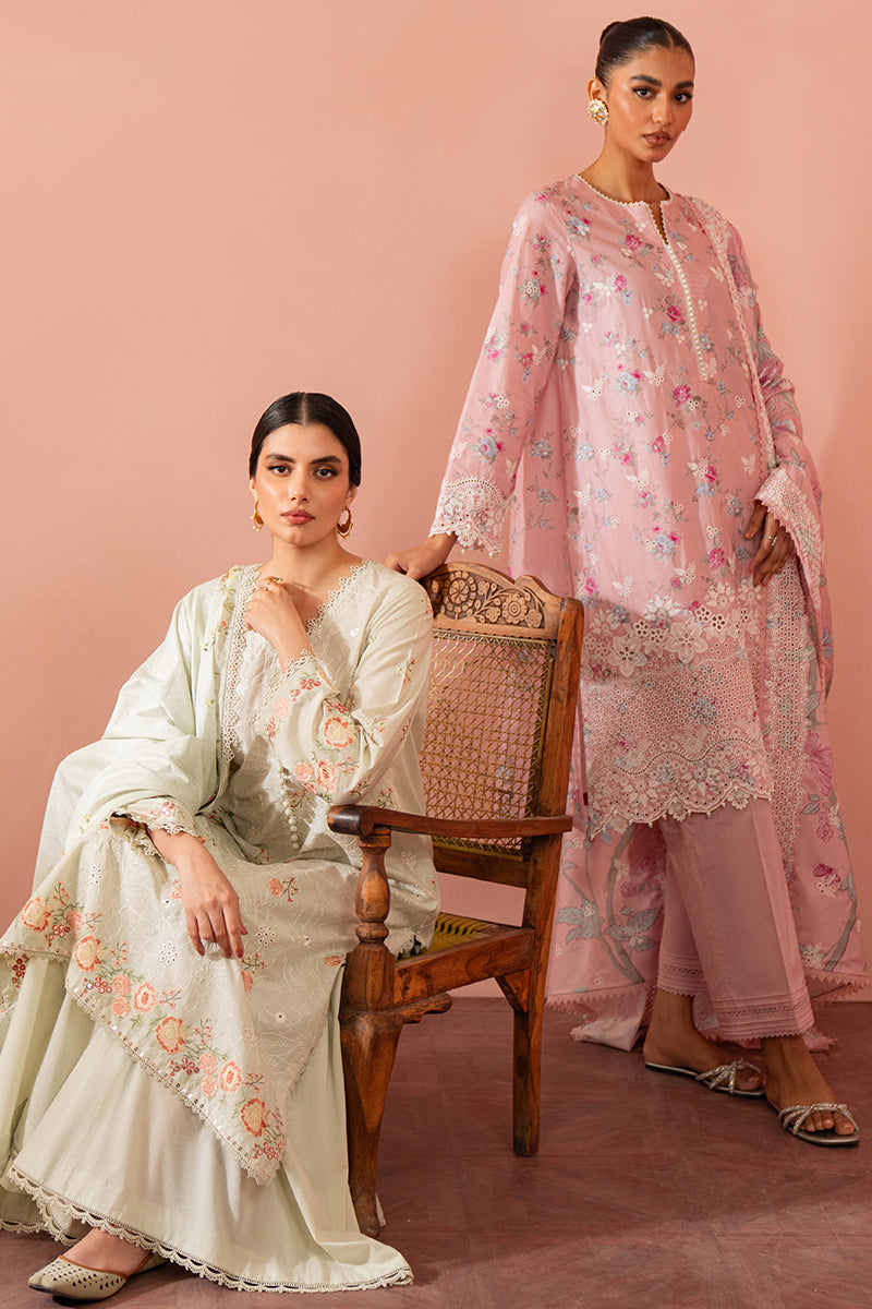 Cross Stitch | Cambric Lawn 24 | PISTACHIO FROST by Cross Stitch - Designer Dress - Type: Casuals - Available at Libayah - 100% Original