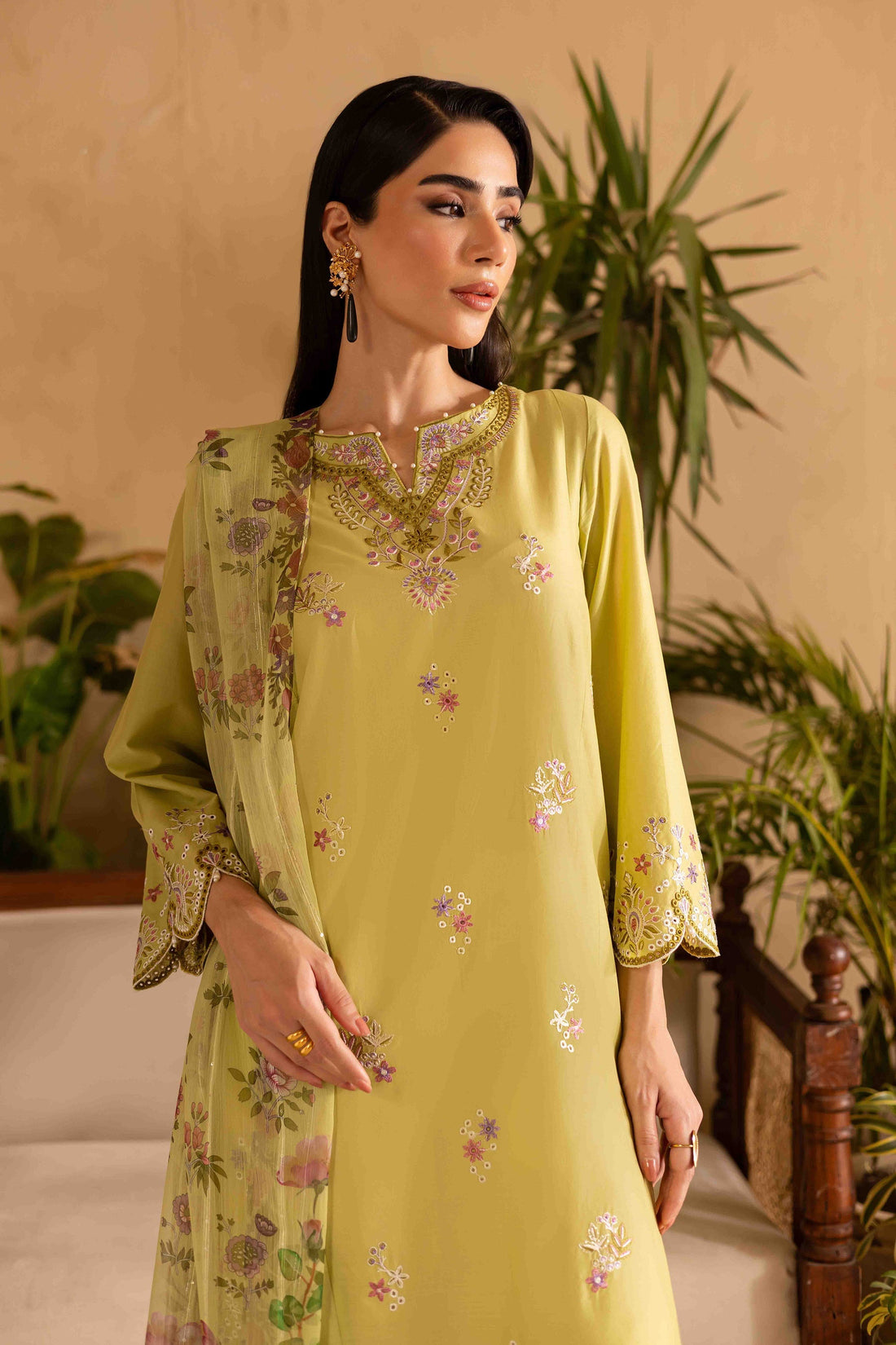Batik | Nyra Embroidered Summer Solids | Apple Pie by Batik - Designer Dress - Type: Ladies Clothes - Available at Libayah - 100% Original