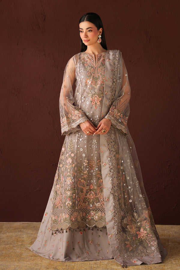 Baroque | Formals Collection | EMBROIDERED NET UF-4487 by Baroque - Designer Dress  - Type : Ladies Clothes - Available at Libayah - 100% Original 