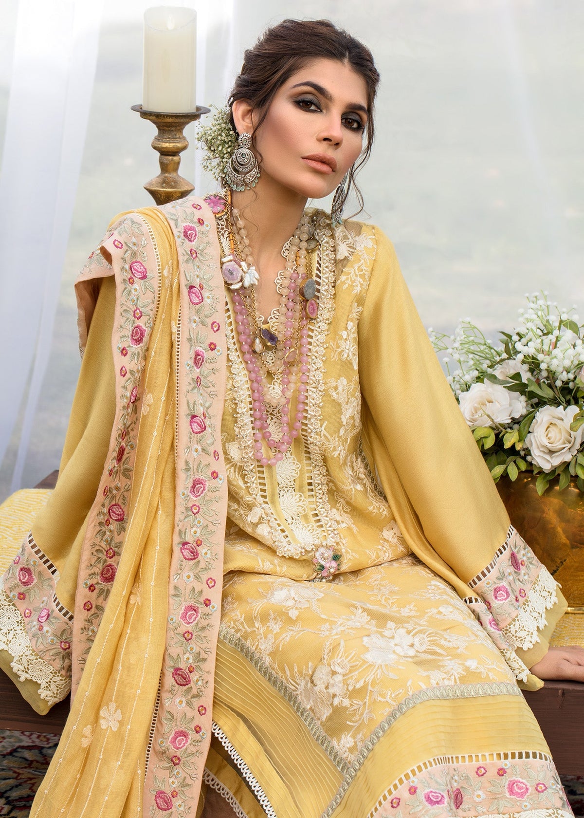 Saira Shakira | Luxury Pret | Sunshine by Saira Shakira - Designer Dress  - Type : Ladies Clothes - Available at Libayah - 100% Original 
