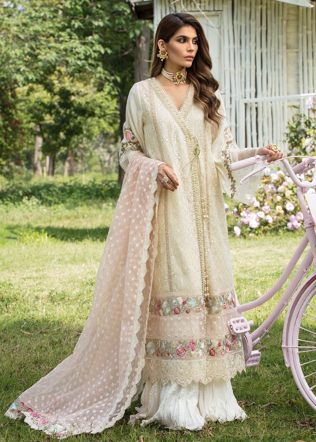 Saira Shakira | Luxury Pret | Blooming Jasmine by Saira Shakira - Designer Dress  - Type : Ladies Clothes - Available at Libayah - 100% Original 