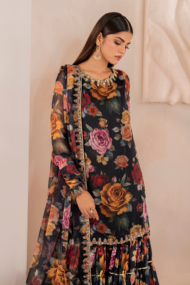 Baroque | Formal Collection | CHIFFON UF-707 by Baroque - Designer Dress - Type: Ladies Clothes - Available at Libayah - 100% Original