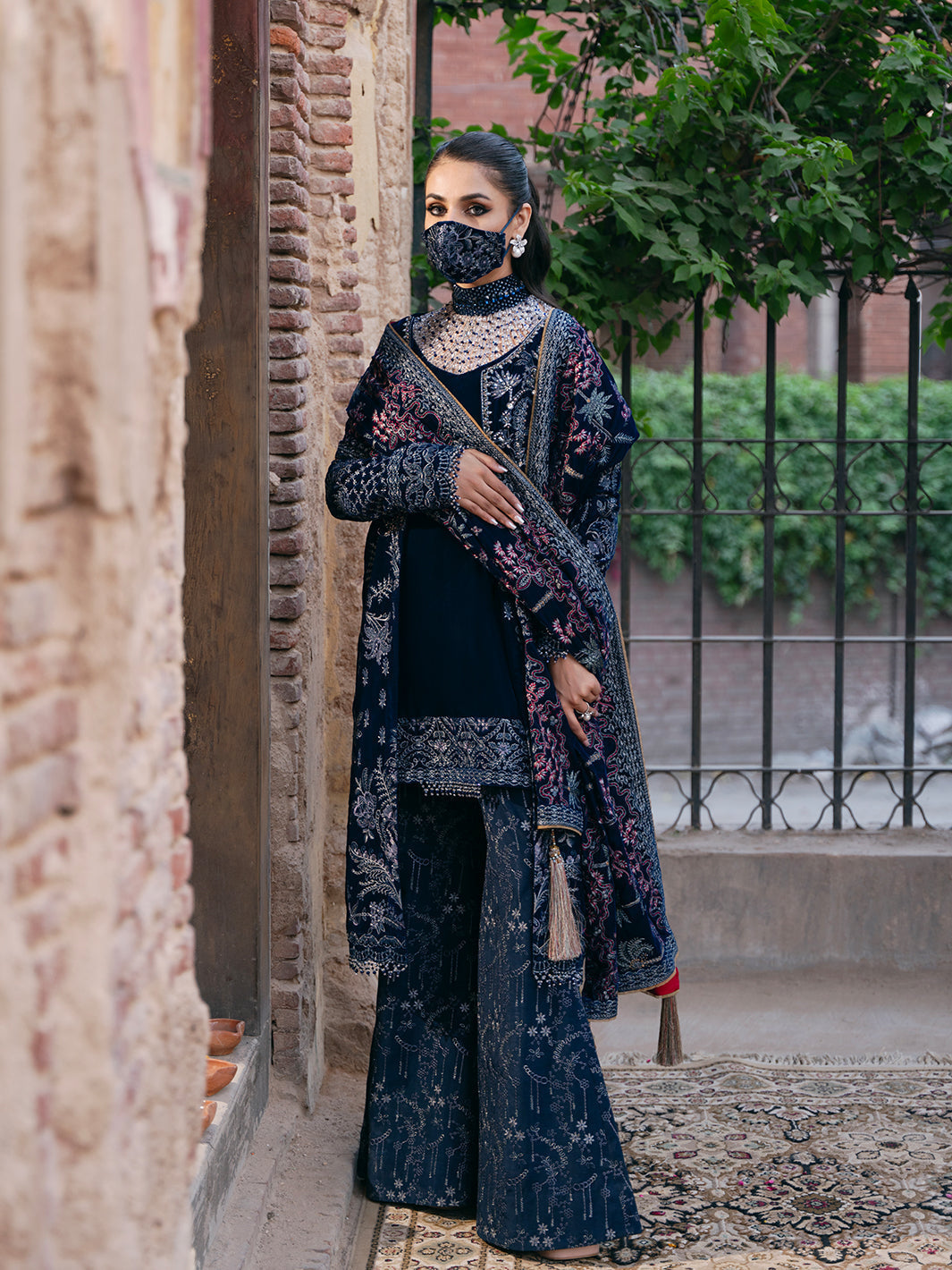 Flossie | Siara Velvet Formals | V-106 - B by Flossie - Designer Dress - Type: Ladies Clothes - Available at Libayah - 100% Original