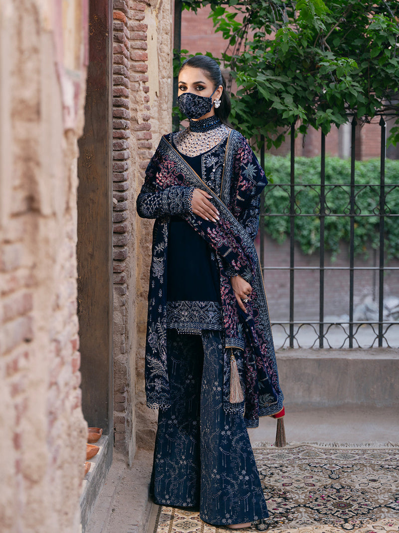 Flossie | Siara Velvet Formals | V-106 - B by Flossie - Designer Dress - Type: Ladies Clothes - Available at Libayah - 100% Original