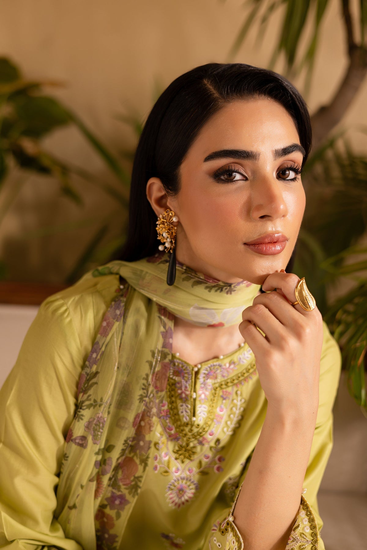 Batik | Nyra Embroidered Summer Solids | Apple Pie by Batik - Designer Dress - Type: Ladies Clothes - Available at Libayah - 100% Original