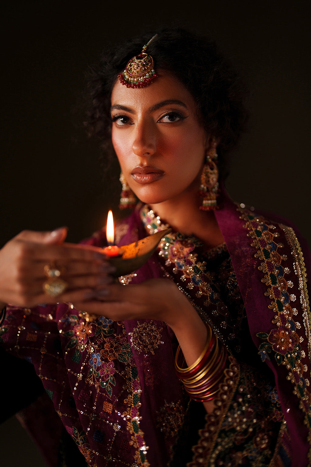 Iznik | Velvet 25 | IV-74 Embroidered Velvet by Iznik - Designer Dress - Type : Ladies Clothes - Available at Libayah - 100% Original 