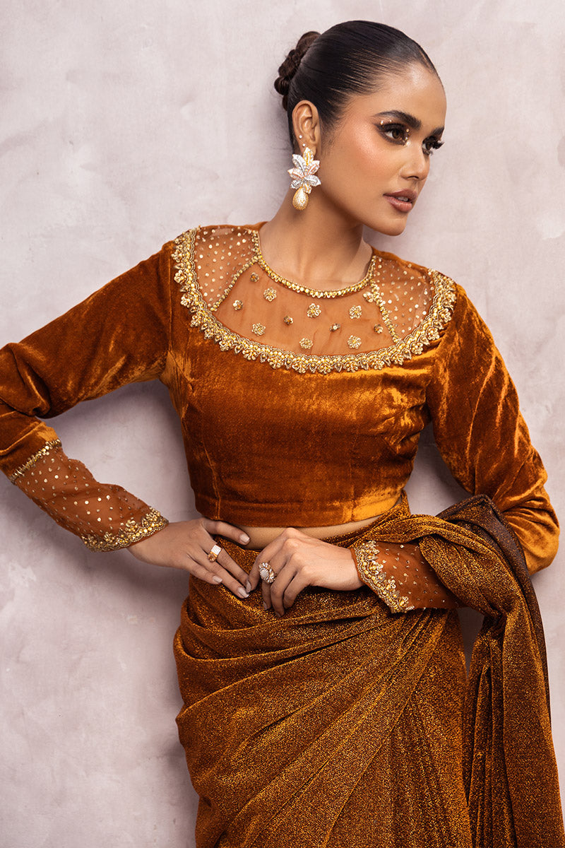 Chic Ophicial | Velveteen Luxury Fall Collection | Zamira by Chic Ophicial - Designer Dress - Type: Ladies Clothes - Available at Libayah - 100% Original