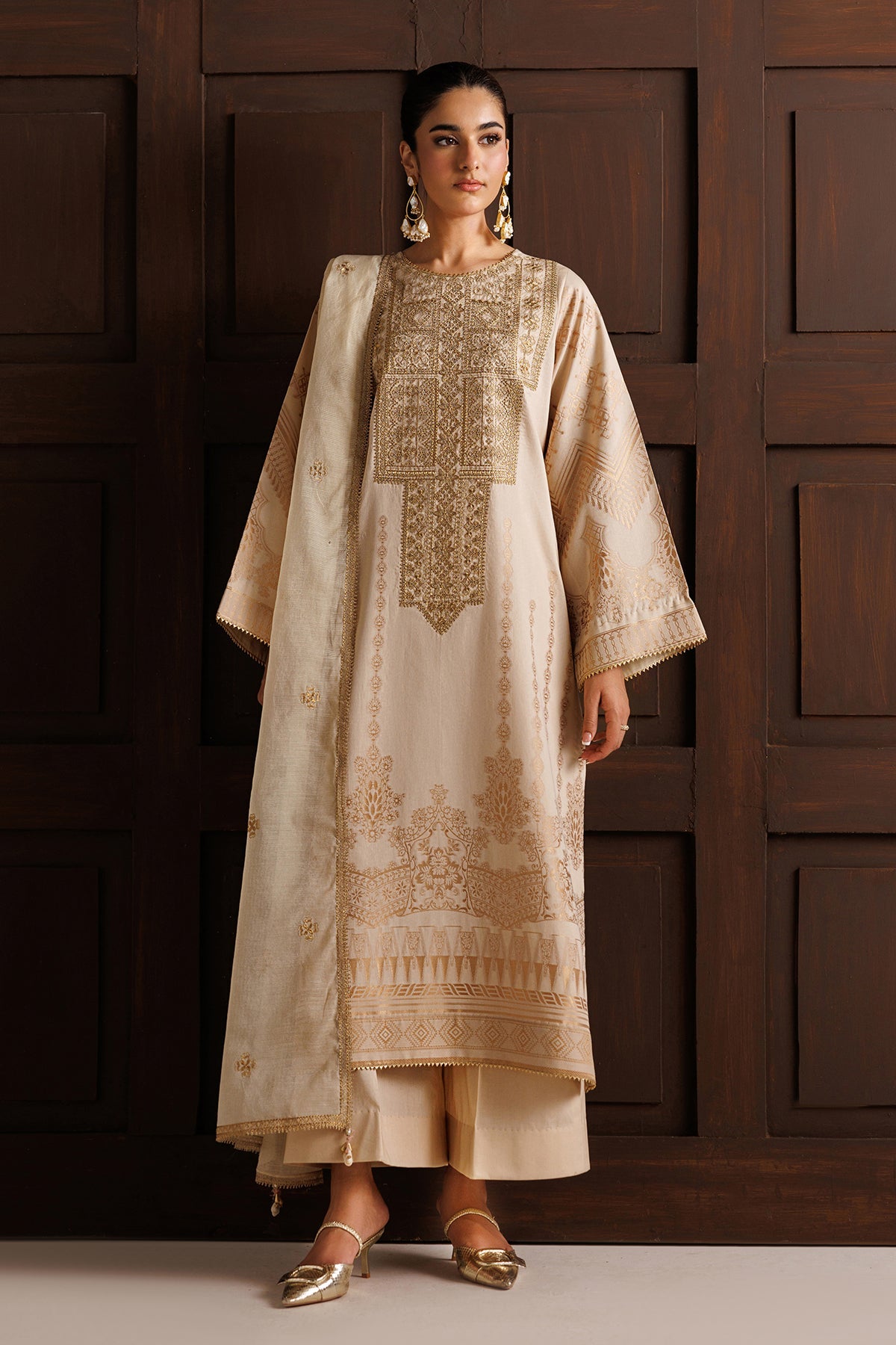 Baroque | Luxury Summer Pret |UF-4508 by Baroque - Designer Dress  - Type : Ladies Clothes - Available at Libayah - 100% Original 