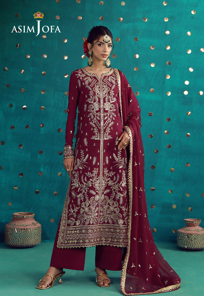 Asim Jofa | Luxury Festive 26 | AJULFB-08 by Asim Jofa - Designer Dress  - Type : Ladies Clothes - Available at Libayah - 100% Original 