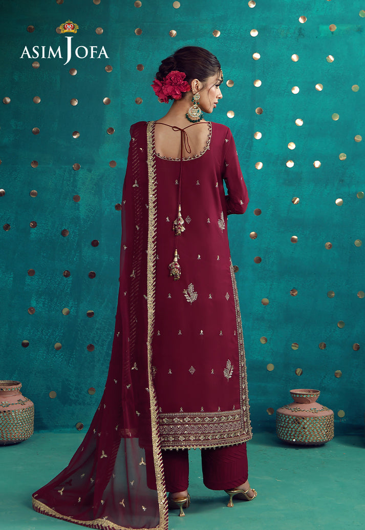 Asim Jofa | Luxury Festive 26 | AJULFB-08 by Asim Jofa - Designer Dress  - Type : Ladies Clothes - Available at Libayah - 100% Original 