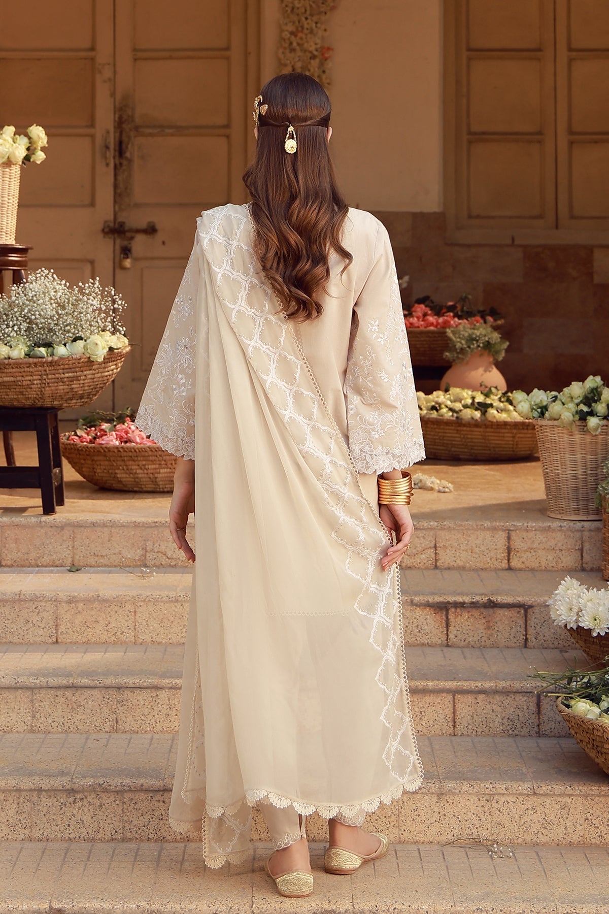 Sahar | Festive Edit 26 | Ivory Mirage by Sahar - Designer Dress  - Type : Ladies Clothes - Available at Libayah - 100% Original 