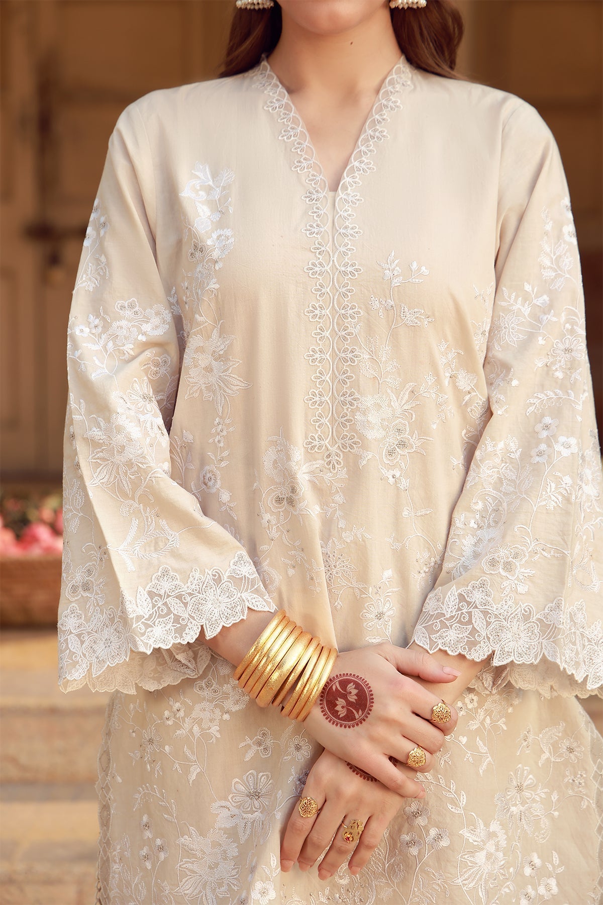 Sahar | Festive Edit 26 | Ivory Mirage by Sahar - Designer Dress  - Type : Ladies Clothes - Available at Libayah - 100% Original 