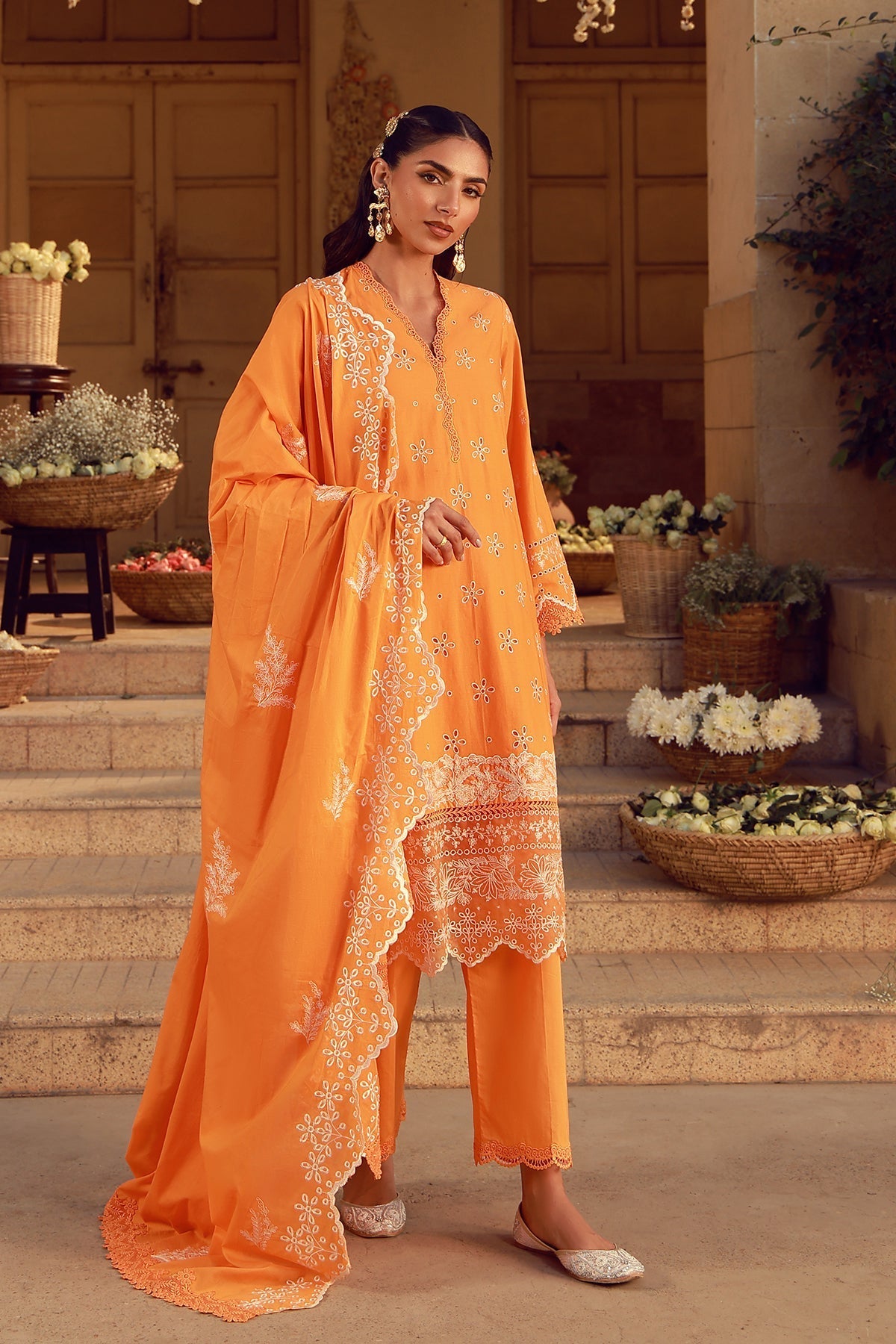Sahar | Festive Edit 26 | Marigold Fiesta by Sahar - Designer Dress  - Type : Ladies Clothes - Available at Libayah - 100% Original 