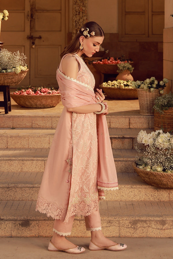 Sahar | Festive Edit 26 | Peach Blosoom Muse by Sahar - Designer Dress  - Type : Ladies Clothes - Available at Libayah - 100% Original 