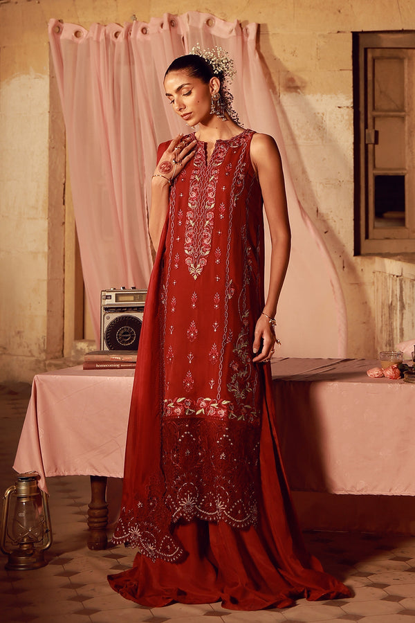 Sahar | Festive Edit 26 | Crimson Carnival by Sahar - Designer Dress  - Type : Ladies Clothes - Available at Libayah - 100% Original 