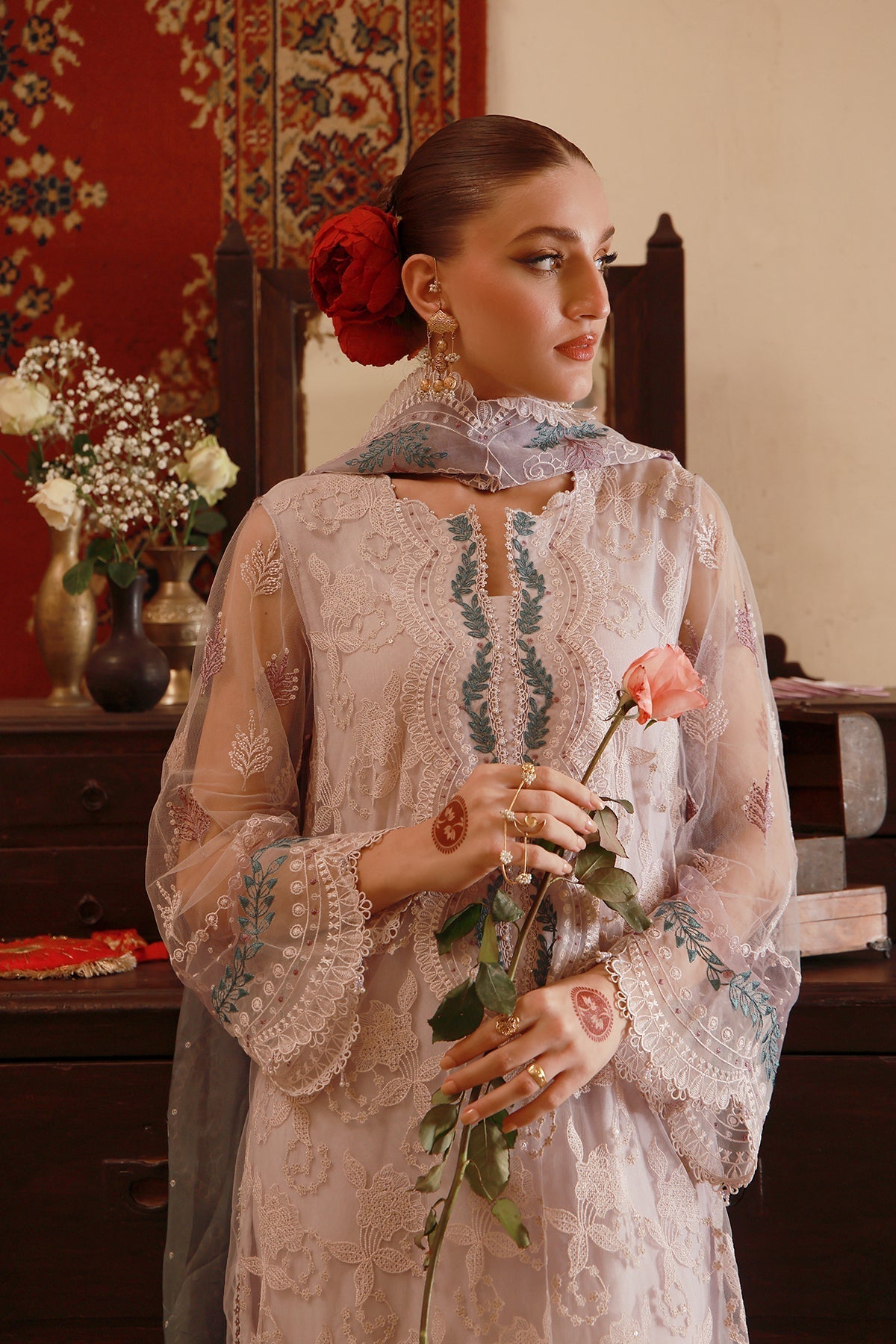 Sahar | Festive Edit 26 | Lilac Lace Reverie by Sahar - Designer Dress  - Type : Ladies Clothes - Available at Libayah - 100% Original 
