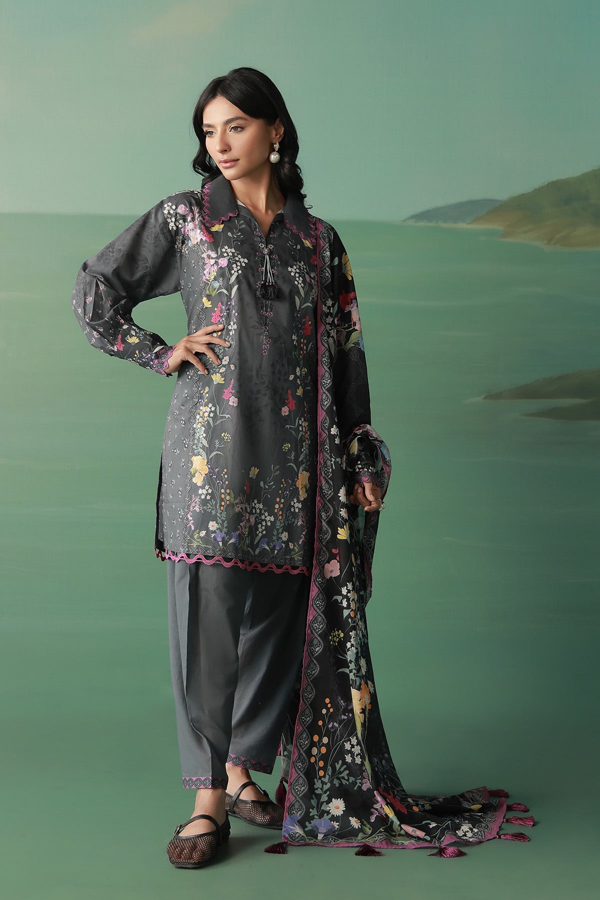 Sahar | Zyra Fall 26 | Mosaelle by Sahar - Designer Dress  - Type : Ladies Clothes - Available at Libayah - 100% Original 
