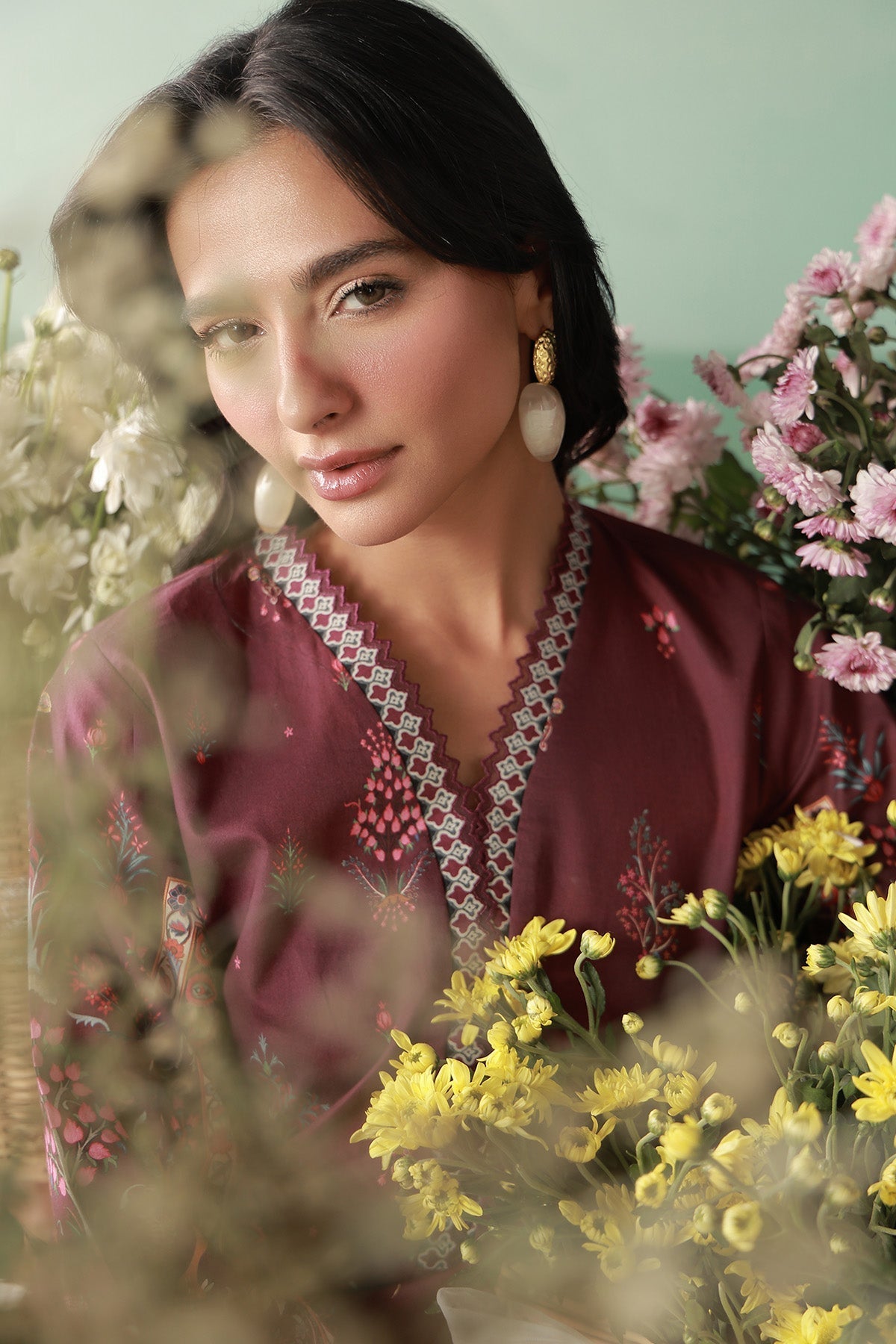 Sahar | Zyra Fall 26 |Merlotia by Sahar - Designer Dress  - Type : Ladies Clothes - Available at Libayah - 100% Original 