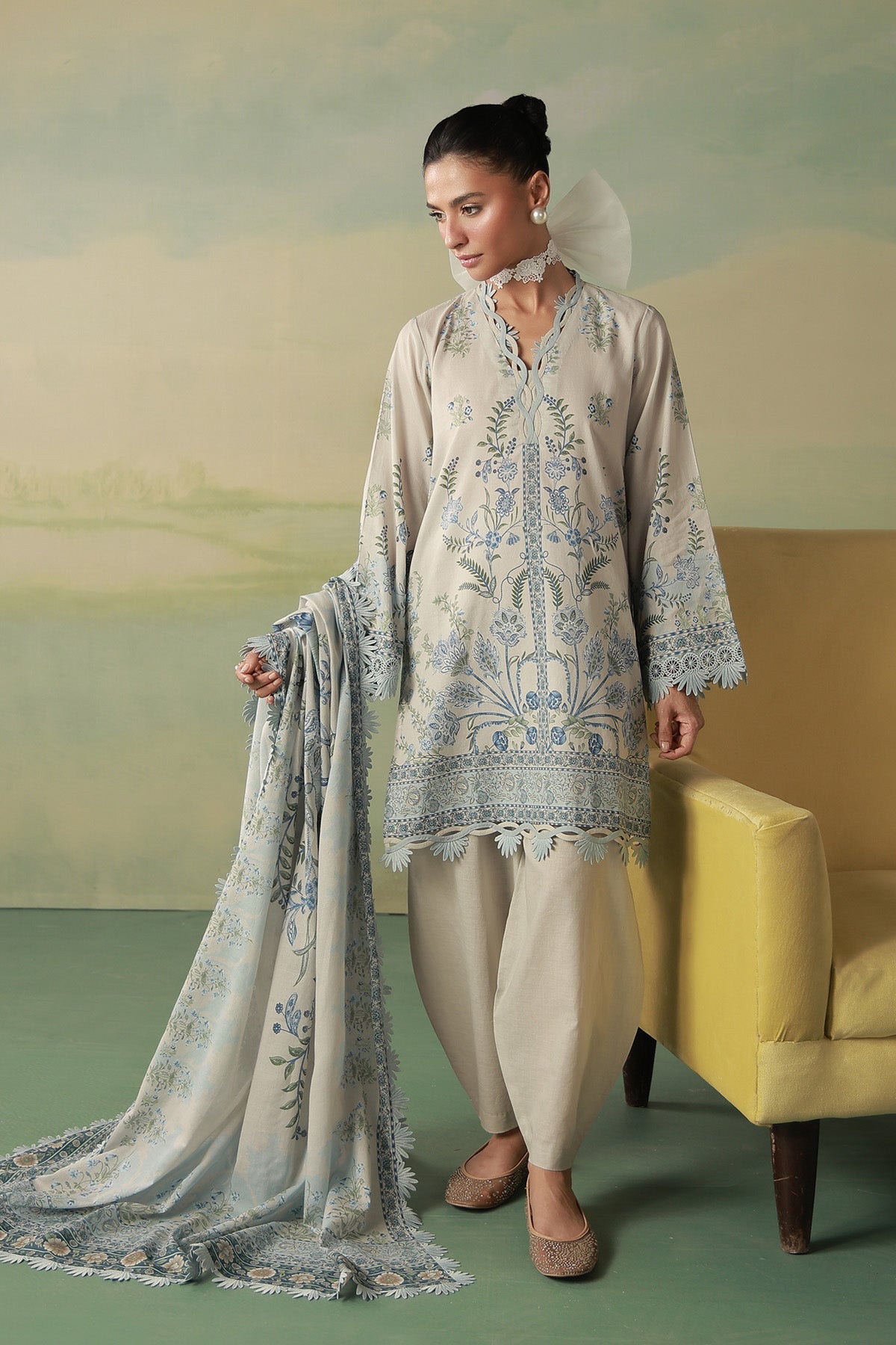Sahar | Zyra Fall 26 |Fleurielle by Sahar - Designer Dress  - Type : Ladies Clothes - Available at Libayah - 100% Original 