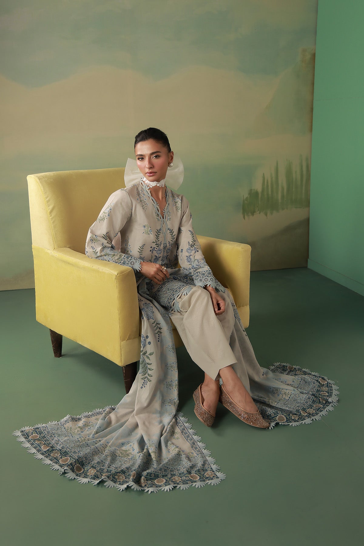 Sahar | Zyra Fall 26 |Fleurielle by Sahar - Designer Dress  - Type : Ladies Clothes - Available at Libayah - 100% Original 