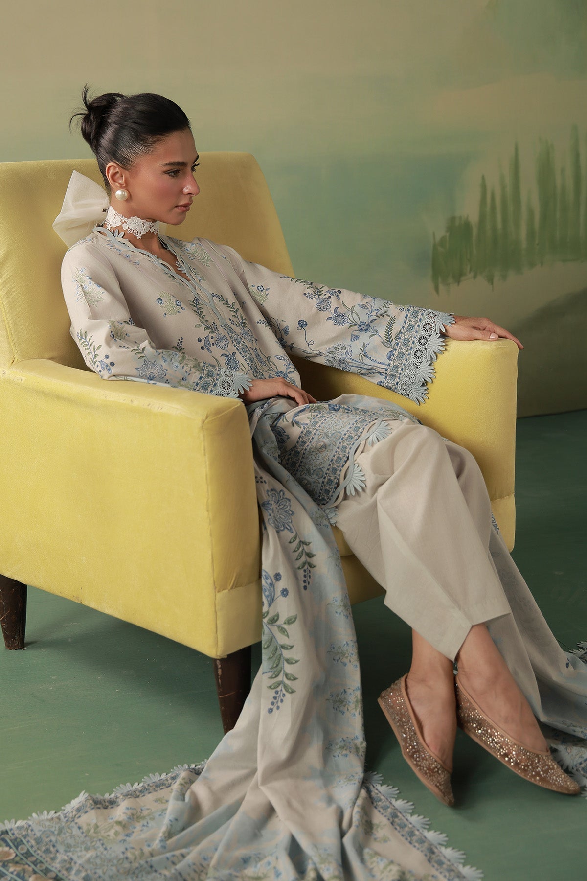 Sahar | Zyra Fall 26 |Fleurielle by Sahar - Designer Dress  - Type : Ladies Clothes - Available at Libayah - 100% Original 
