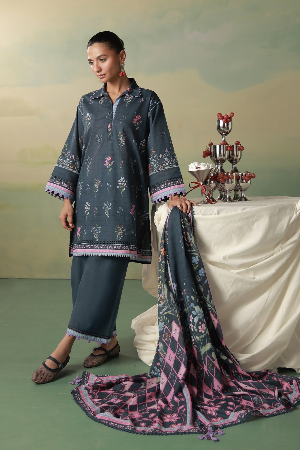 Sahar | Zyra Fall 26 |Indigelle by Sahar - Designer Dress  - Type : Ladies Clothes - Available at Libayah - 100% Original 