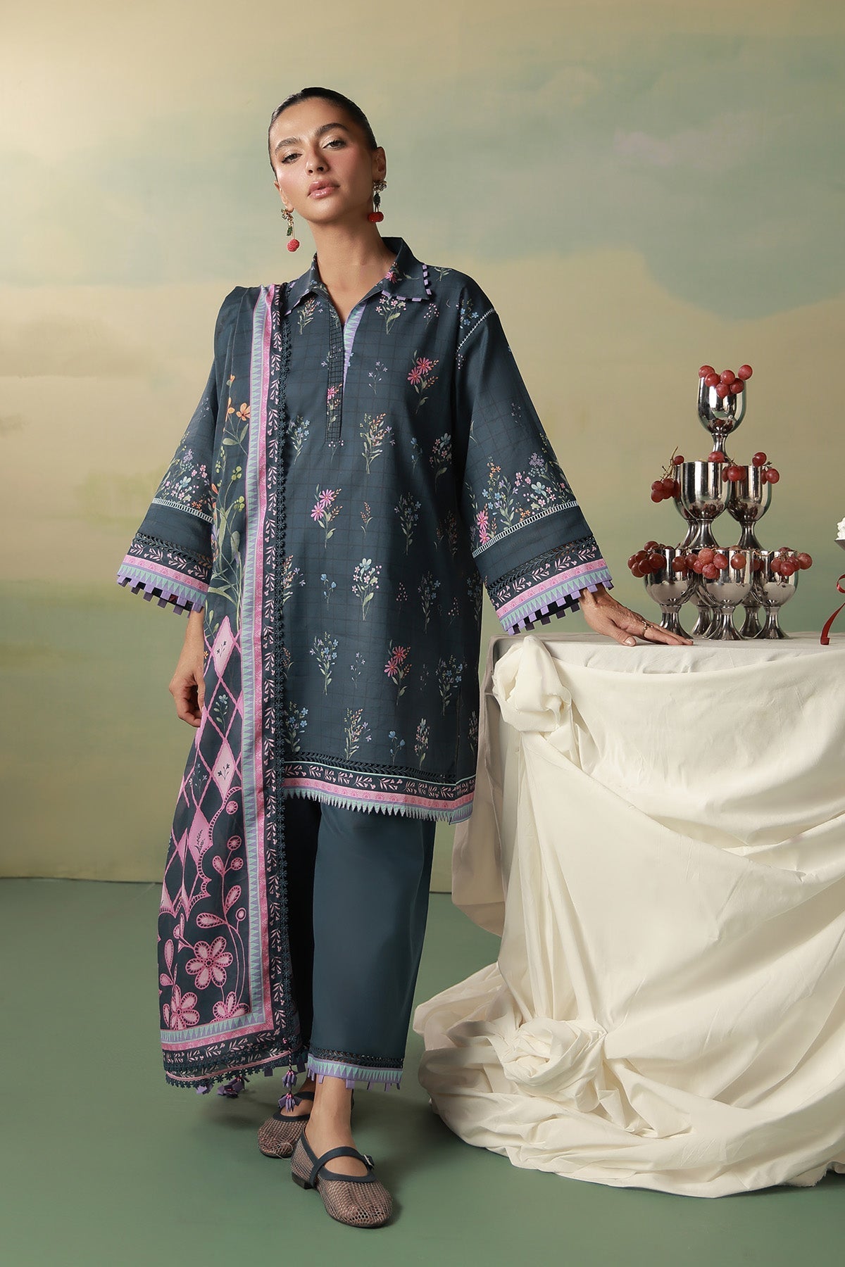 Sahar | Zyra Fall 26 |Indigelle by Sahar - Designer Dress  - Type : Ladies Clothes - Available at Libayah - 100% Original 