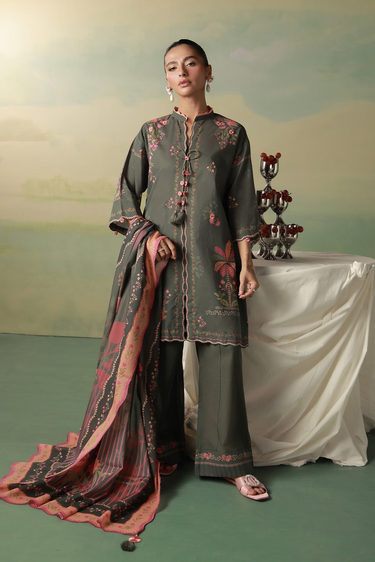 Sahar | Zyra Fall 26 |Veloura by Sahar - Designer Dress  - Type : Ladies Clothes - Available at Libayah - 100% Original 