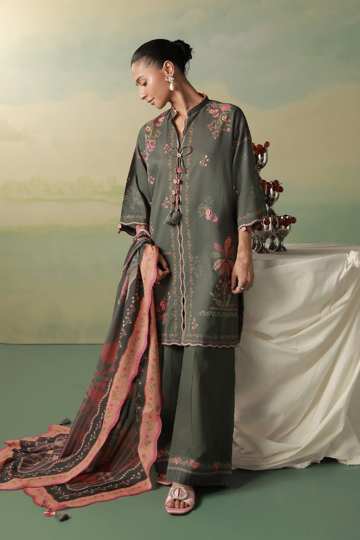 Sahar | Zyra Fall 26 |Veloura by Sahar - Designer Dress  - Type : Ladies Clothes - Available at Libayah - 100% Original 
