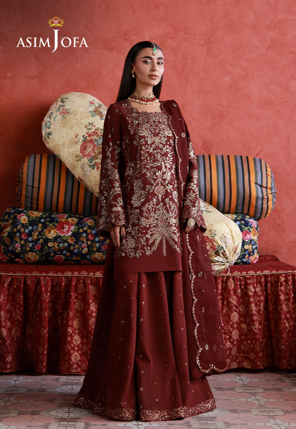 Asim Jofa | Wedding Festive Collection | AJULN-11 by Asim Jofa - Designer Dress  - Type : Ladies Clothes - Available at Libayah - 100% Original 
