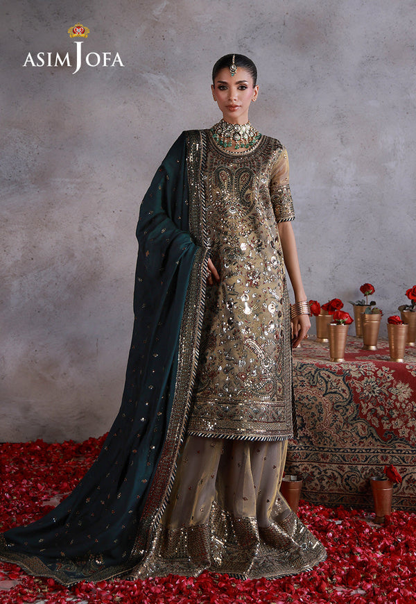 Asim Jofa | Wedding Festive Collection | AJULN-19 by Asim Jofa - Designer Dress  - Type : Ladies Clothes - Available at Libayah - 100% Original 