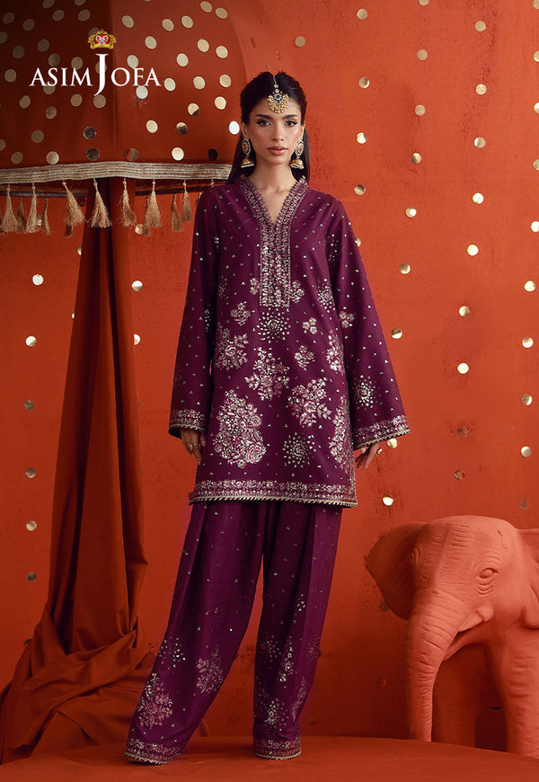 Asim Jofa | Luxury Festive 26 | AJULFB-10 by Asim Jofa - Designer Dress  - Type : Ladies Clothes - Available at Libayah - 100% Original 