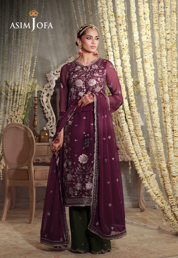 Asim Jofa | Luxury Festive 26 | AJULFE-11 by Asim Jofa - Designer Dress  - Type : Ladies Clothes - Available at Libayah - 100% Original 