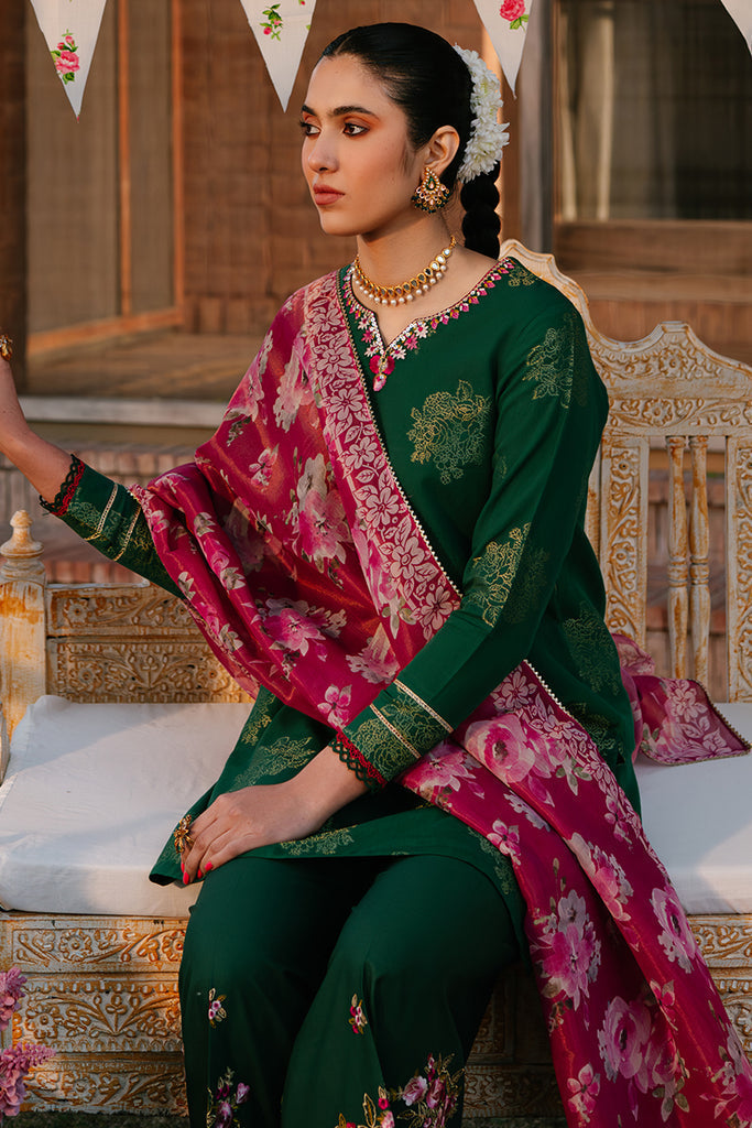 Cross Stitch | Eid Lawn 24 | OPULENT GREEN
