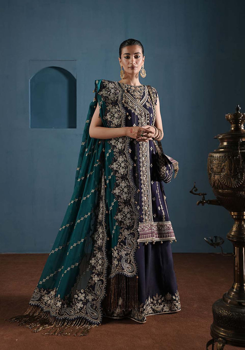 Zarqash | Lakhnawi Festive Chiffon 24 |  ZQL 002A ADA by Zarqash - Designer Dress - Type: Ladies Clothes - Available at Libayah - 100% Original