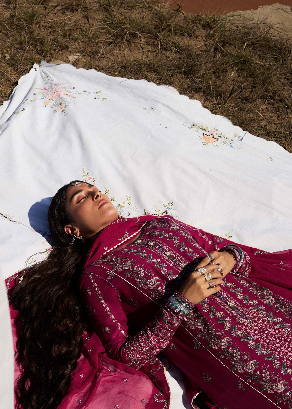 Hussain Rehar | Surkh Eid Pret'25 | Mehrunisa by Hussain Rehar - Designer Dress  - Type : Ladies Clothes - Available at Libayah - 100% Original 