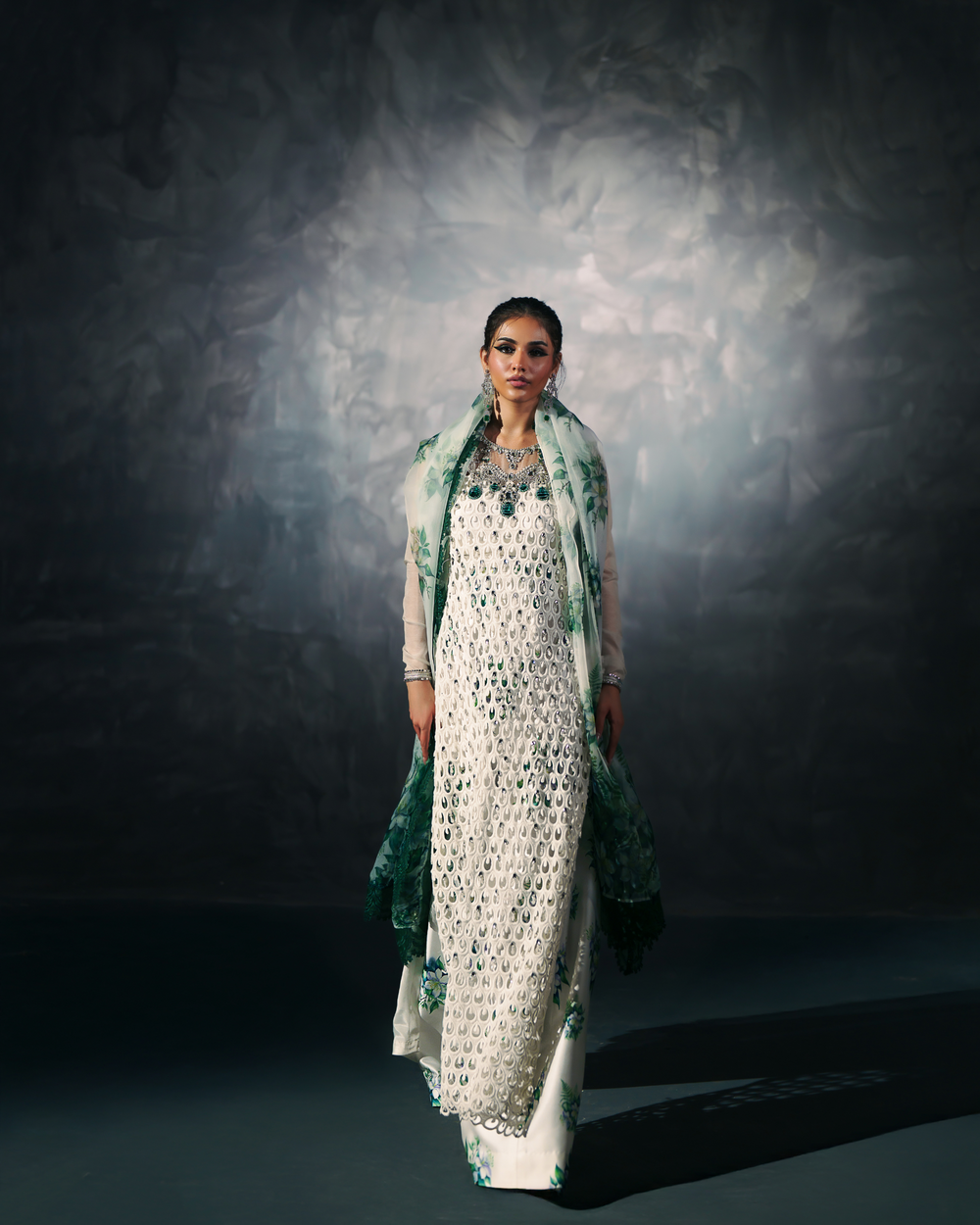Vasal | Zyra Luxe Pret 26 | Emerald Whisper by Vasal - Designer Dress  - Type : Ladies Clothes - Available at Libayah - 100% Original 