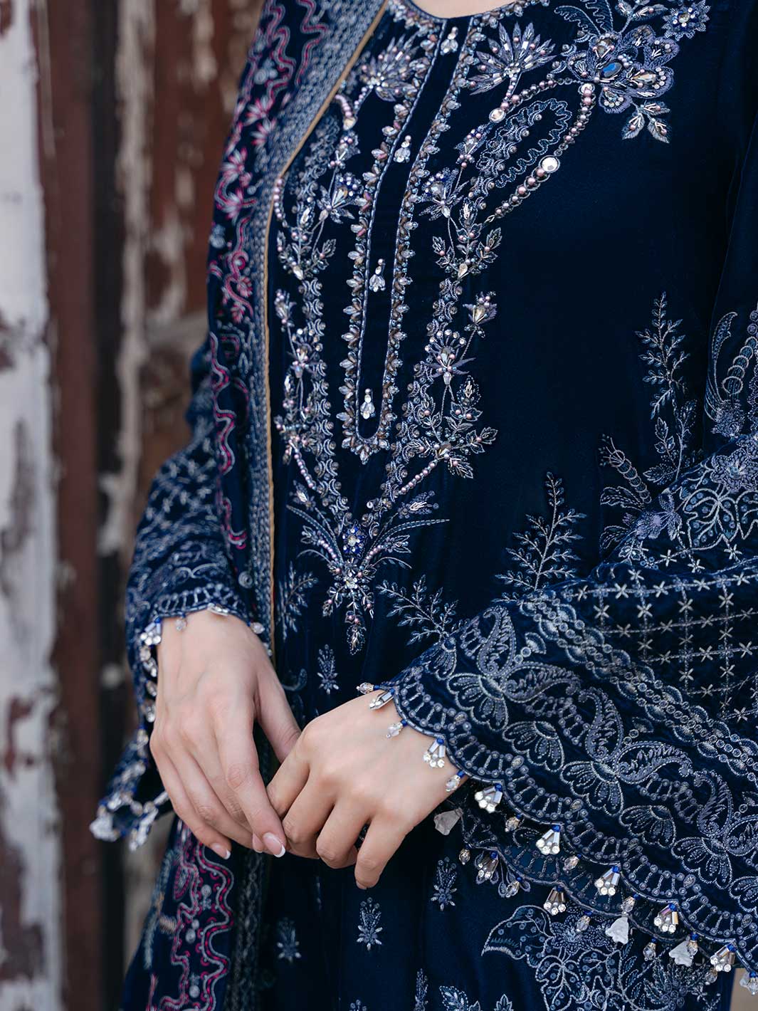 Flossie | Siara Velvet Formals | V-106 - A by Flossie - Designer Dress - Type: Ladies Clothes - Available at Libayah - 100% Original