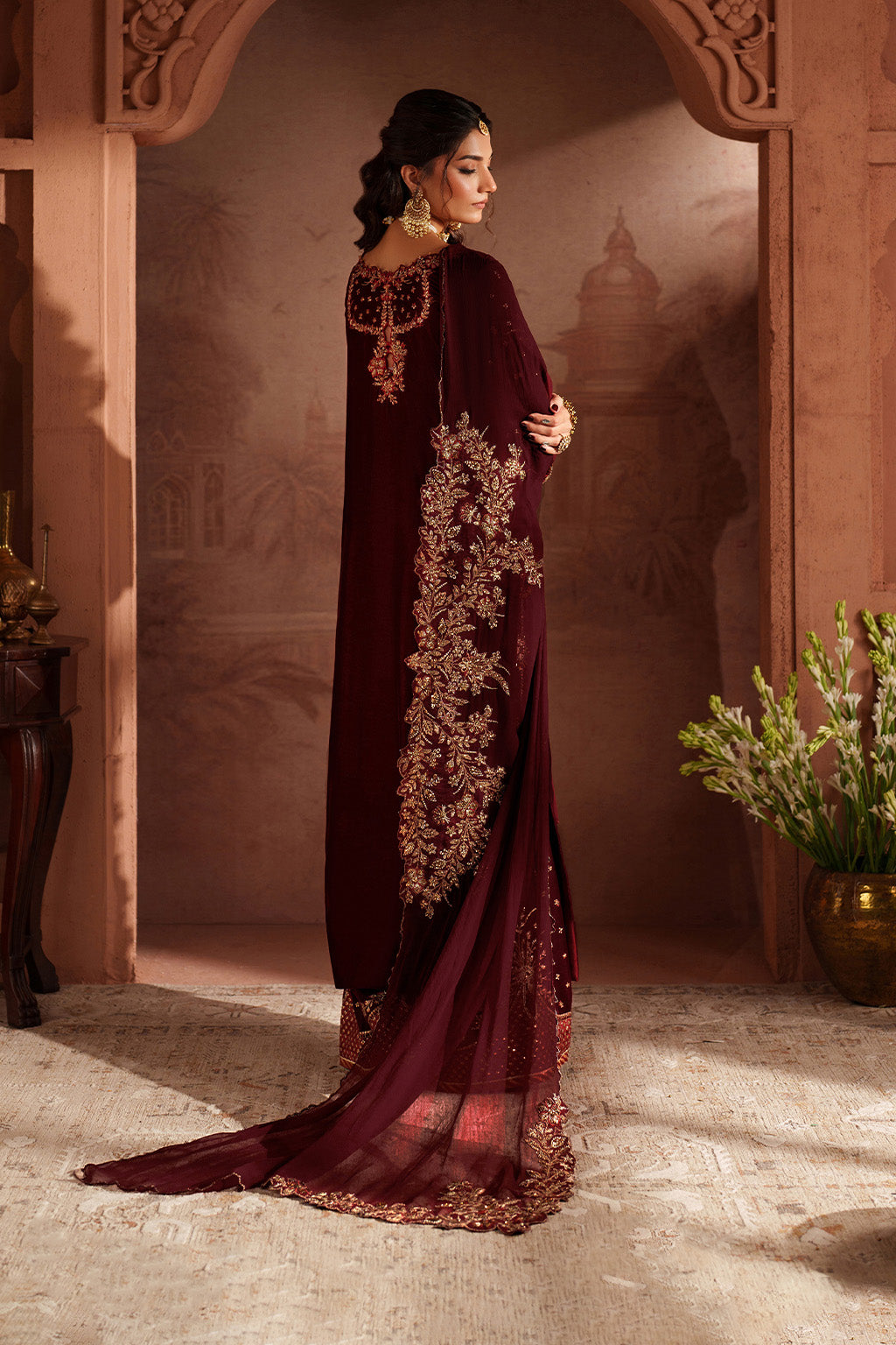 Iznik | Velvet 25 | IV-55 Embroidered Velvet by Iznik - Designer Dress - Type : Ladies Clothes - Available at Libayah - 100% Original 