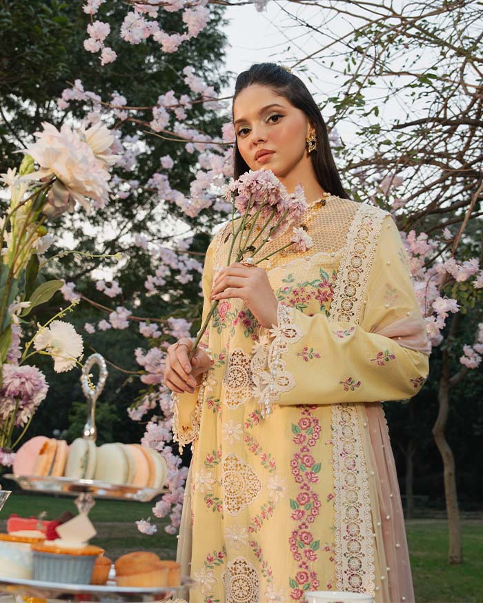 Zevk | Flora Festive Lawn | LIME by Zevk - Designer Dress - Type: Ladies Clothes - Available at Libayah - 100% Original