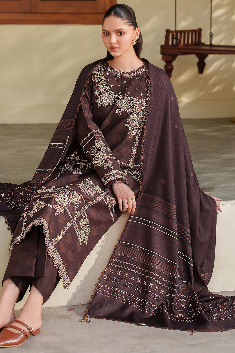 Farasha | Meline Premium Viscose 25 | Autumn Rose by Farasha - Designer Dress  - Type : Ladies Clothes - Available at Libayah - 100% Original 