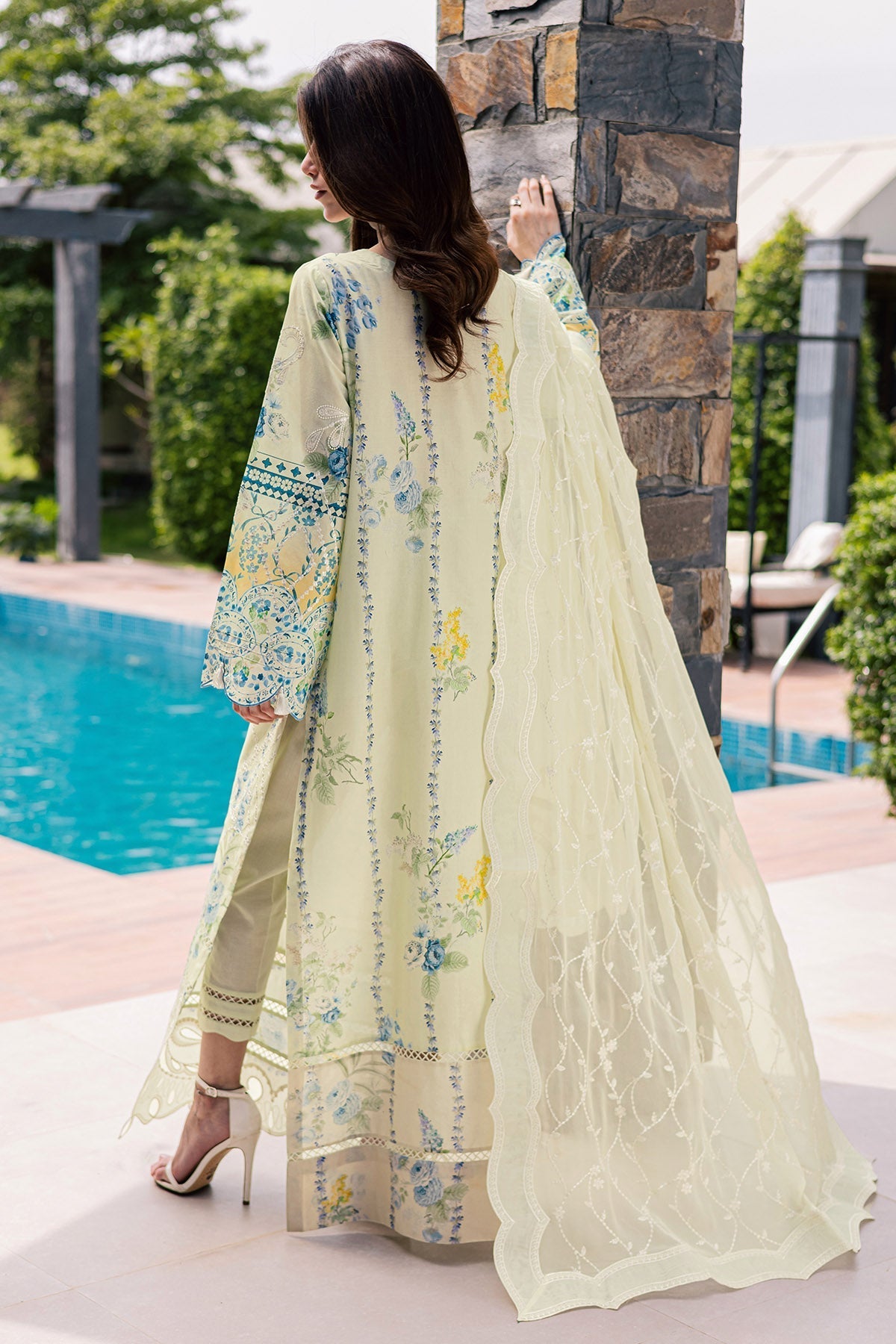 Nureh | Raha Lawn | NE-259 by Nureh - Designer Dress  - Type : Ladies Clothes - Available at Libayah - 100% Original 