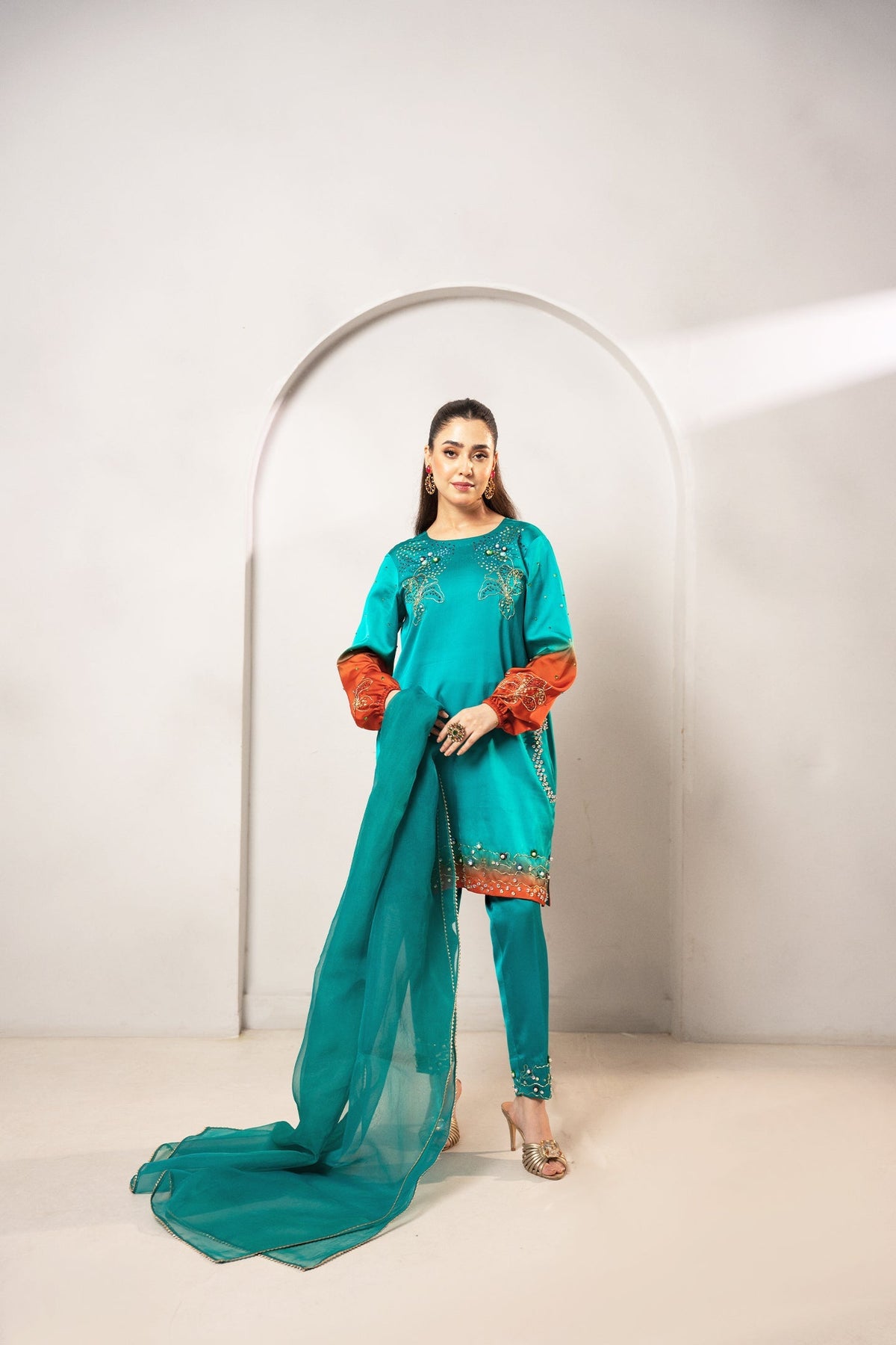 Fozia Khalid | Dilkash Festive Wear 25 | Nawal by Fozia Khalid - Designer Dress - Type : Ladies Clothes - Available at Libayah - 100% Original 