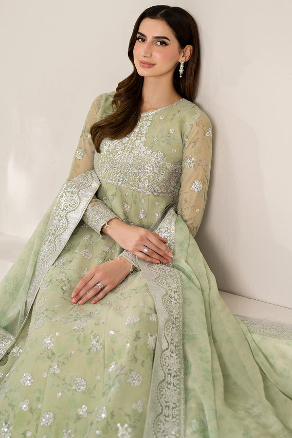Farasha | Fiorella Formals | Sage Sparkle by Farasha - Designer Dress  - Type : Ladies Clothes - Available at Libayah - 100% Original 